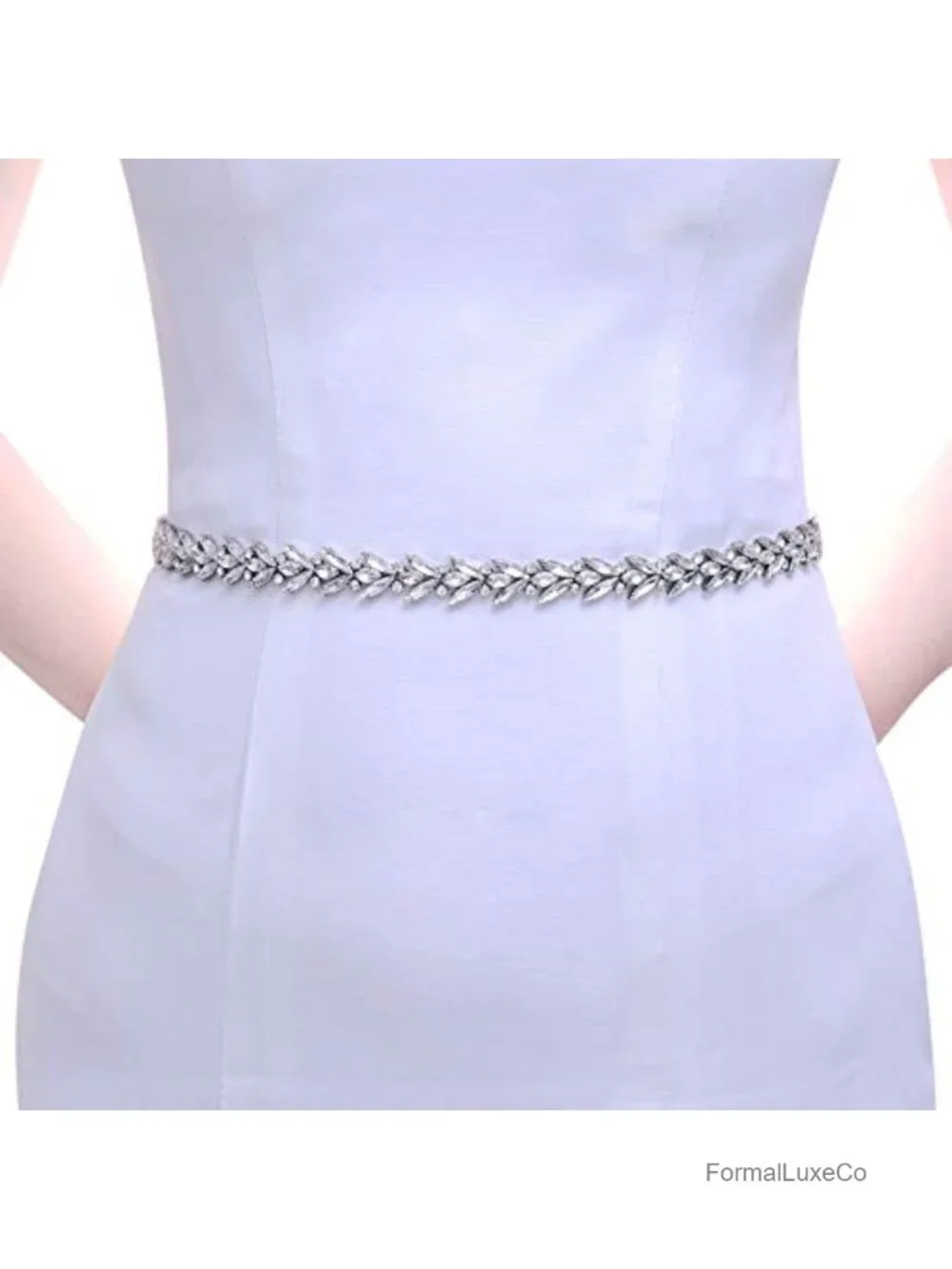 Rhinestone Wedding Belt Sash for Bride Bridesmaid Dress